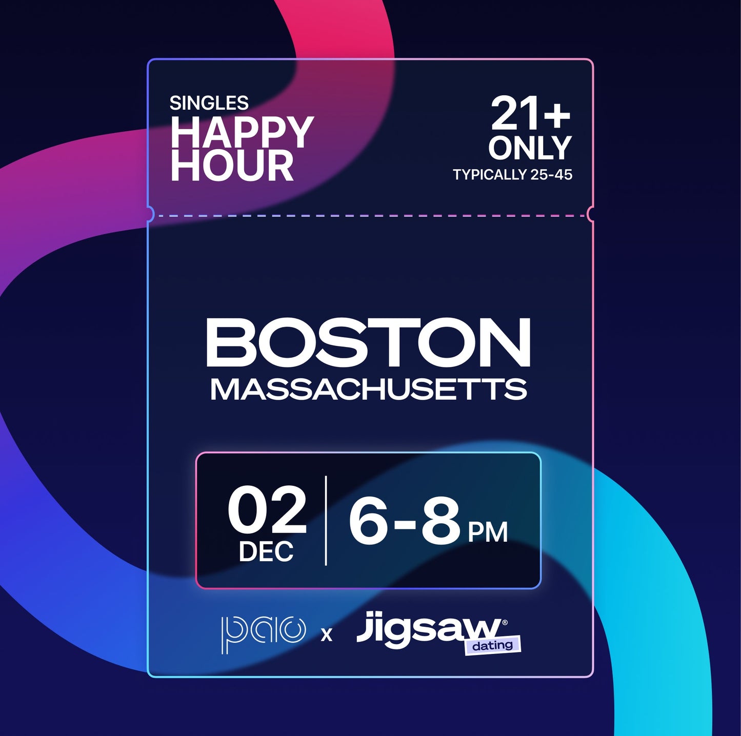 BOSTON: Singles Happy Hour