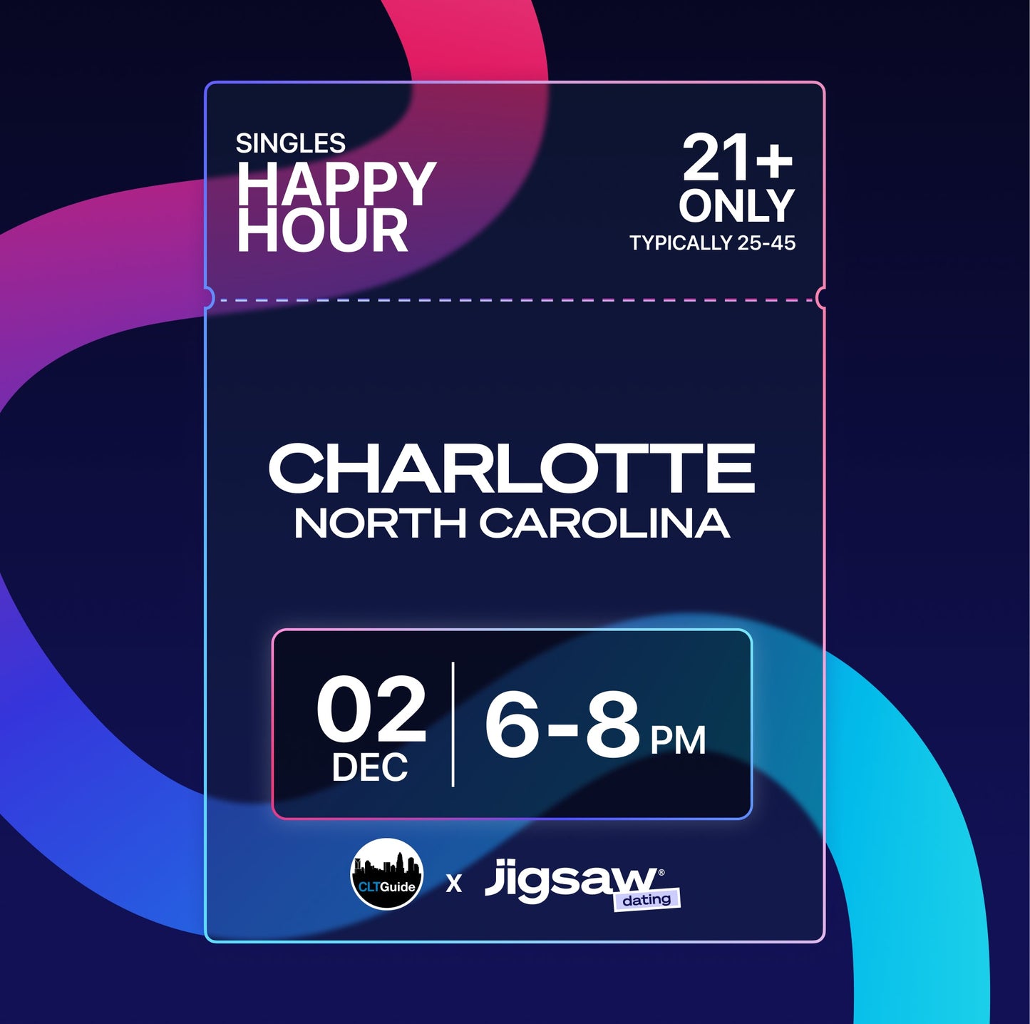 CHARLOTTE: Singles Happy Hour