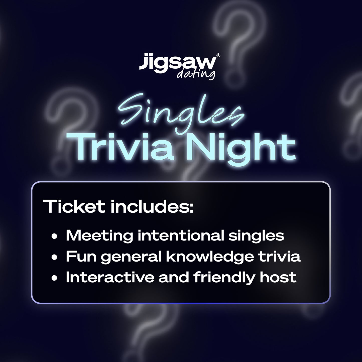 Singles Trivia Night 40-55, June 27th - Fort Worth