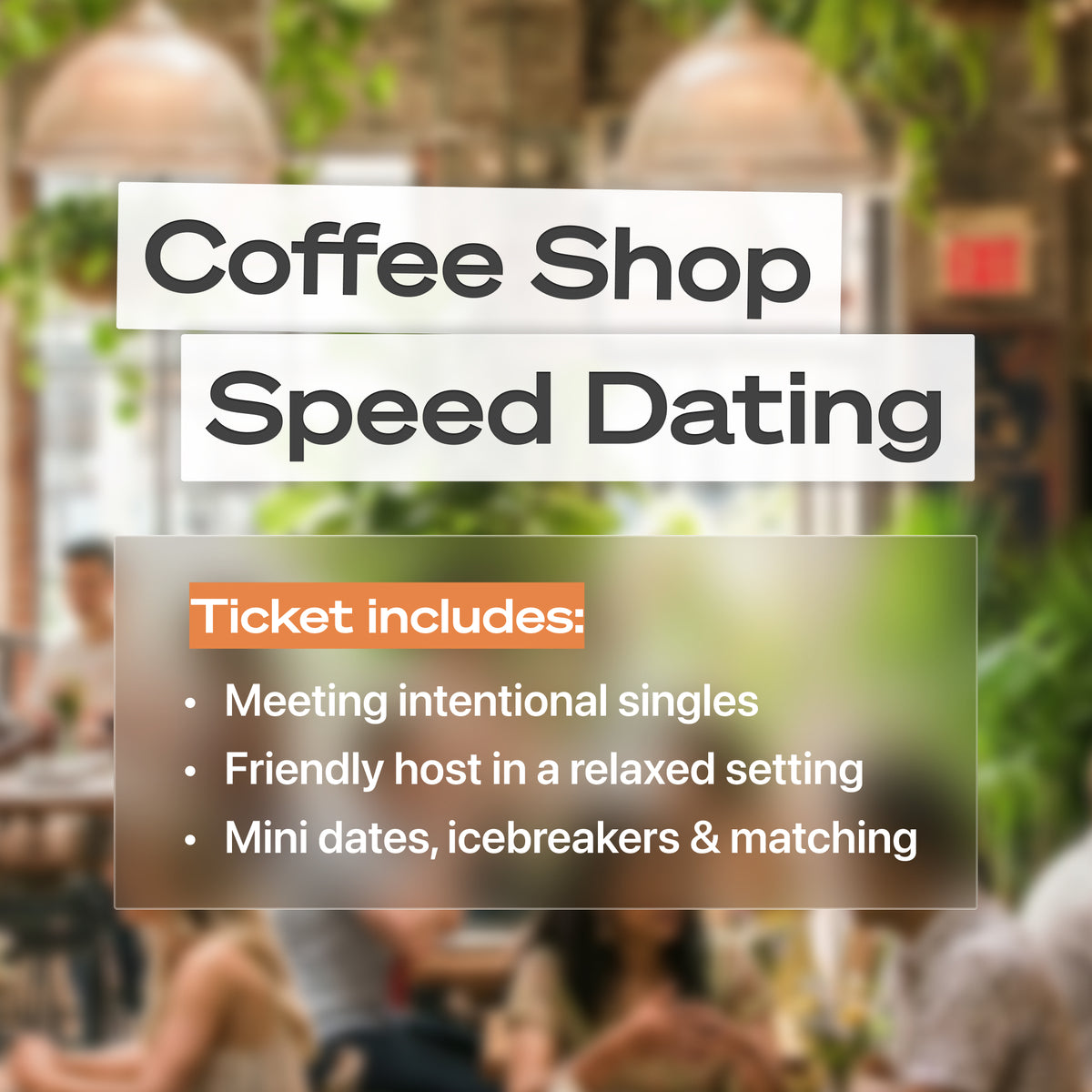 Coffee Shop Speed Dating 25-40, September 12th - Austin