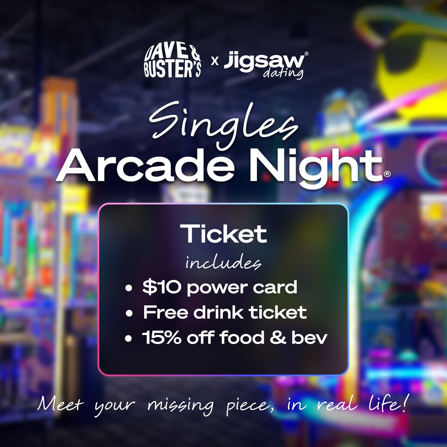 Singles Arcade Night, June 18th - Washington DC