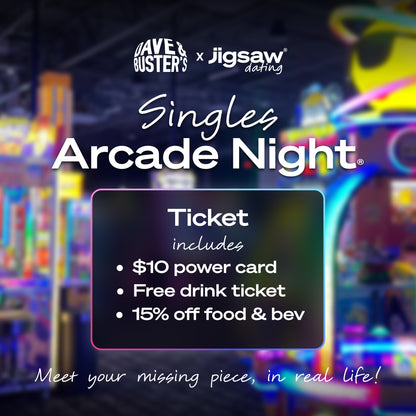 Singles Arcade Night, June 18th - Washington DC