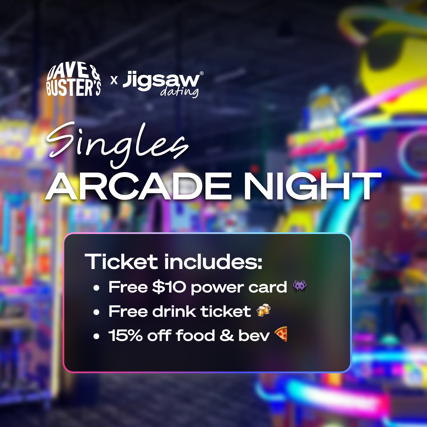 Singles Arcade Night 25-45, August 20th - St. Louis