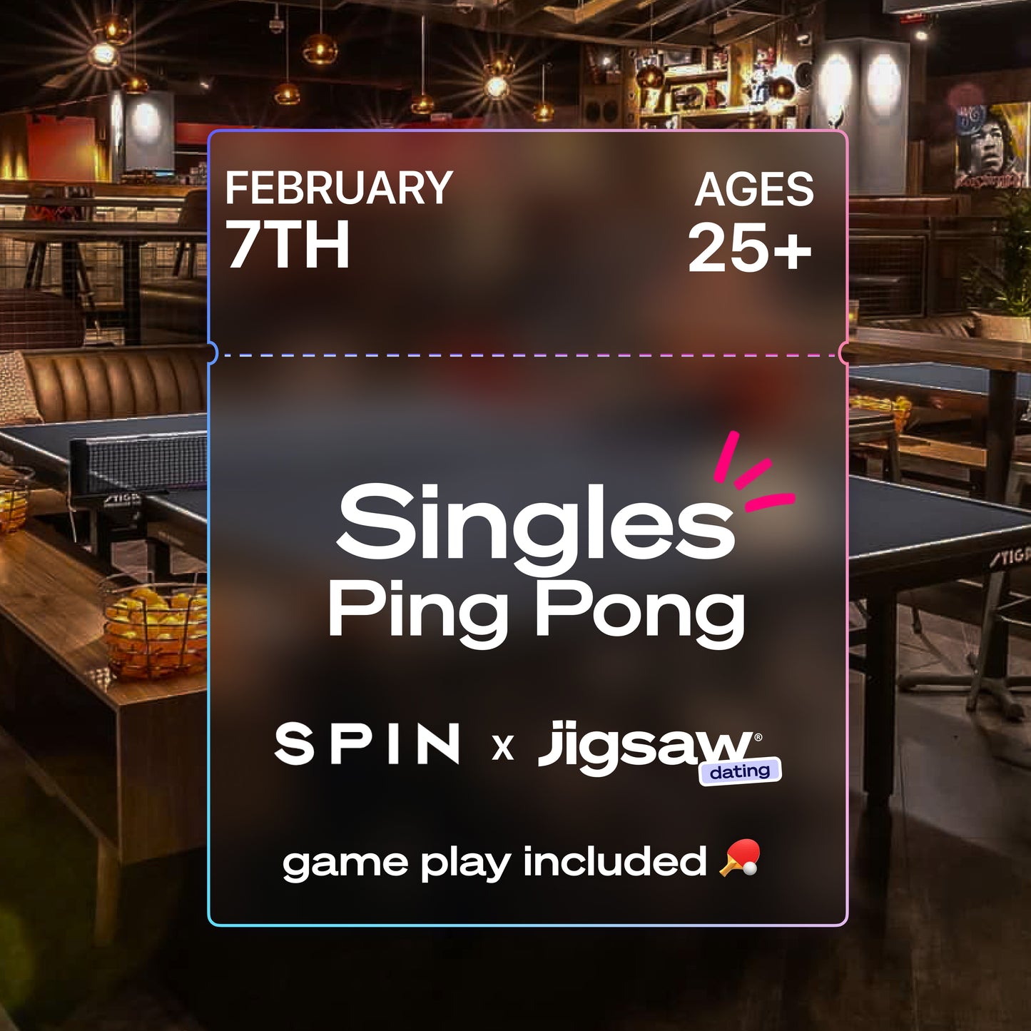 NEW YORK CITY: Singles Ping Pong - February