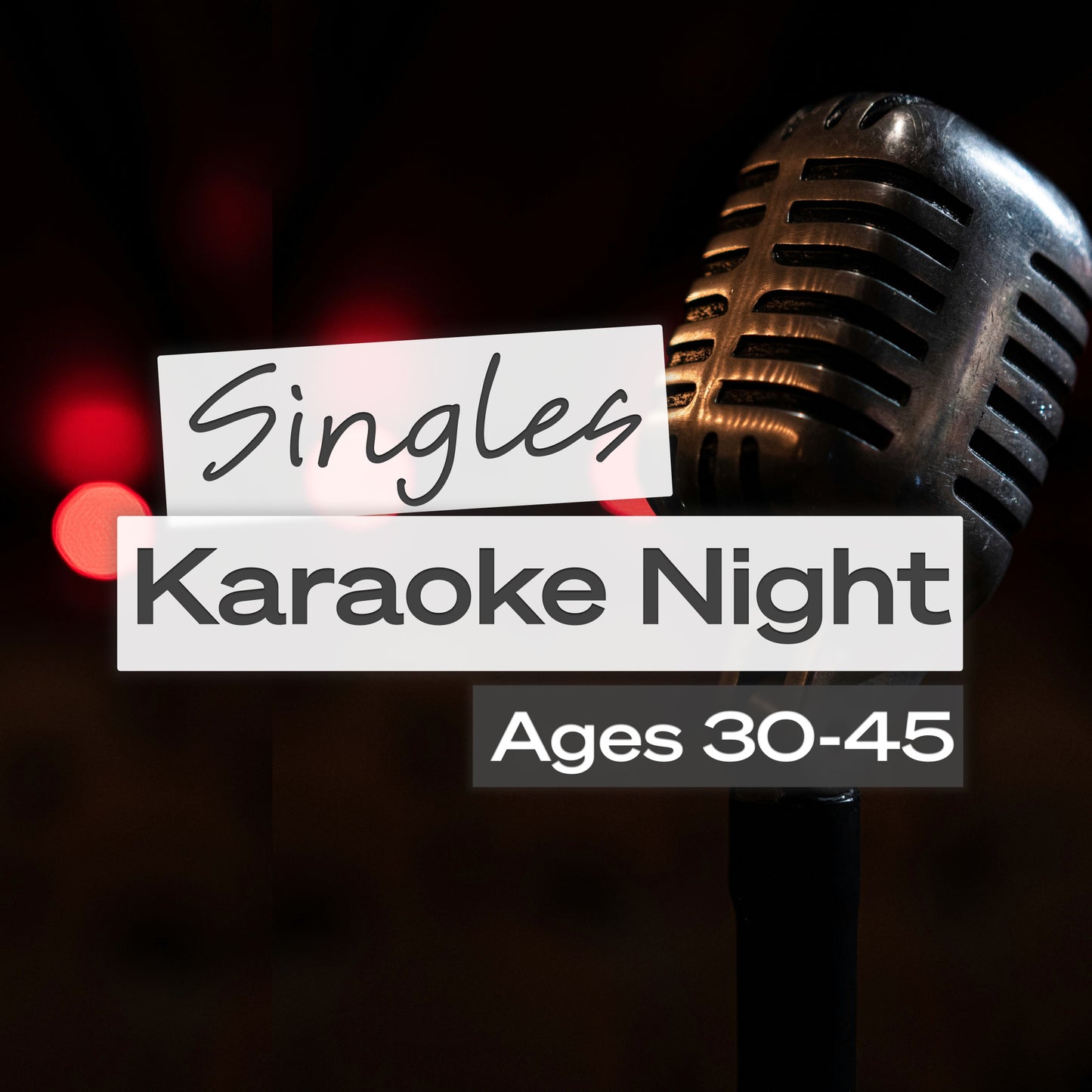 Singles Karaoke 30-45, August 29th - Phoenix