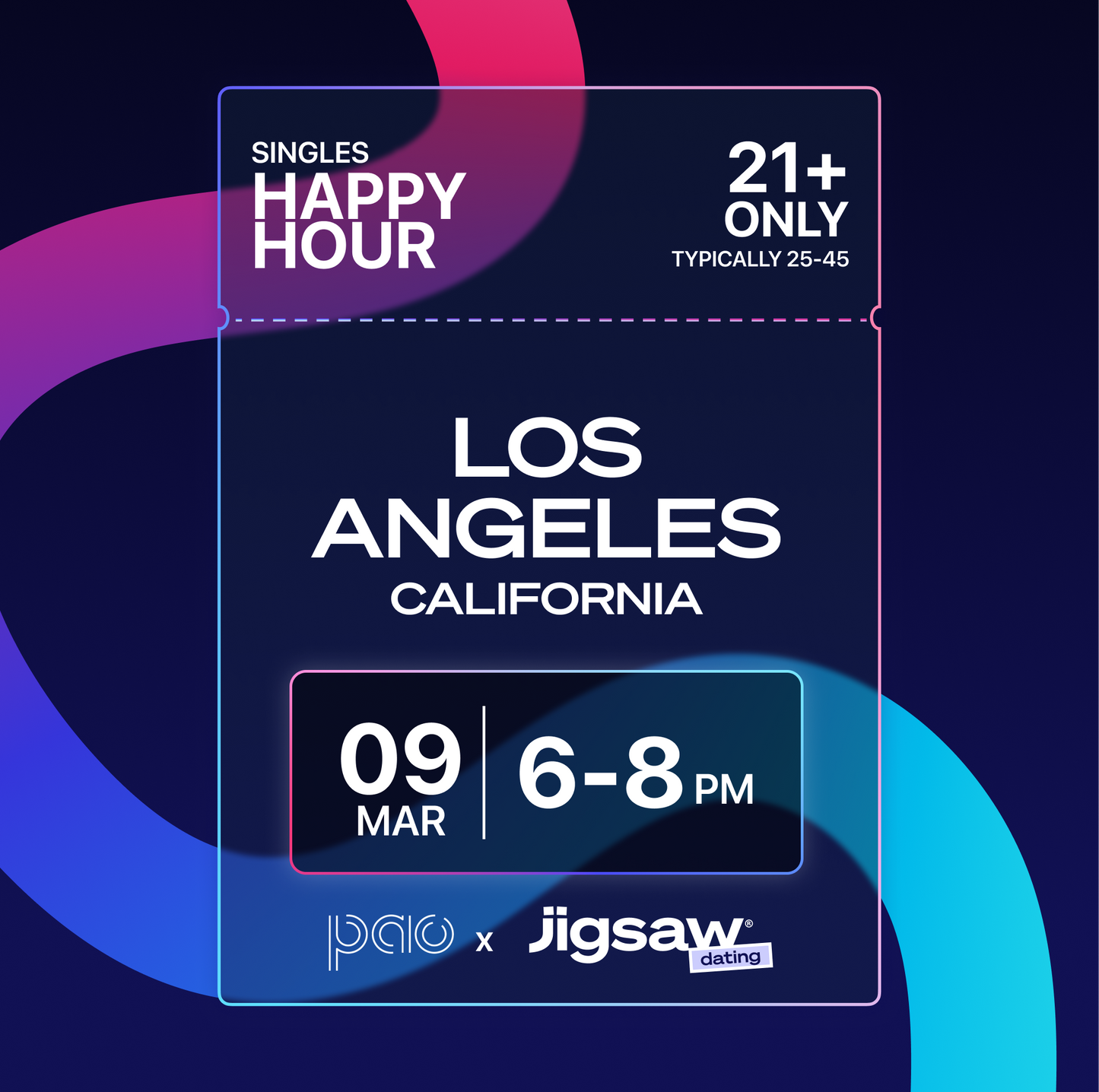 LOS ANGELES: March Singles Happy Hour