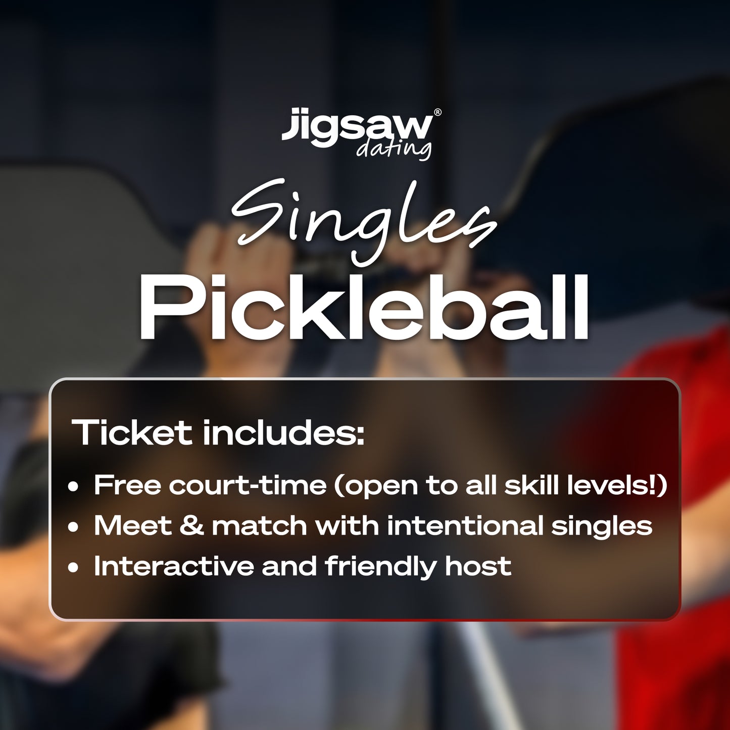 Singles Pickleball 25-40, July 10th - Dallas