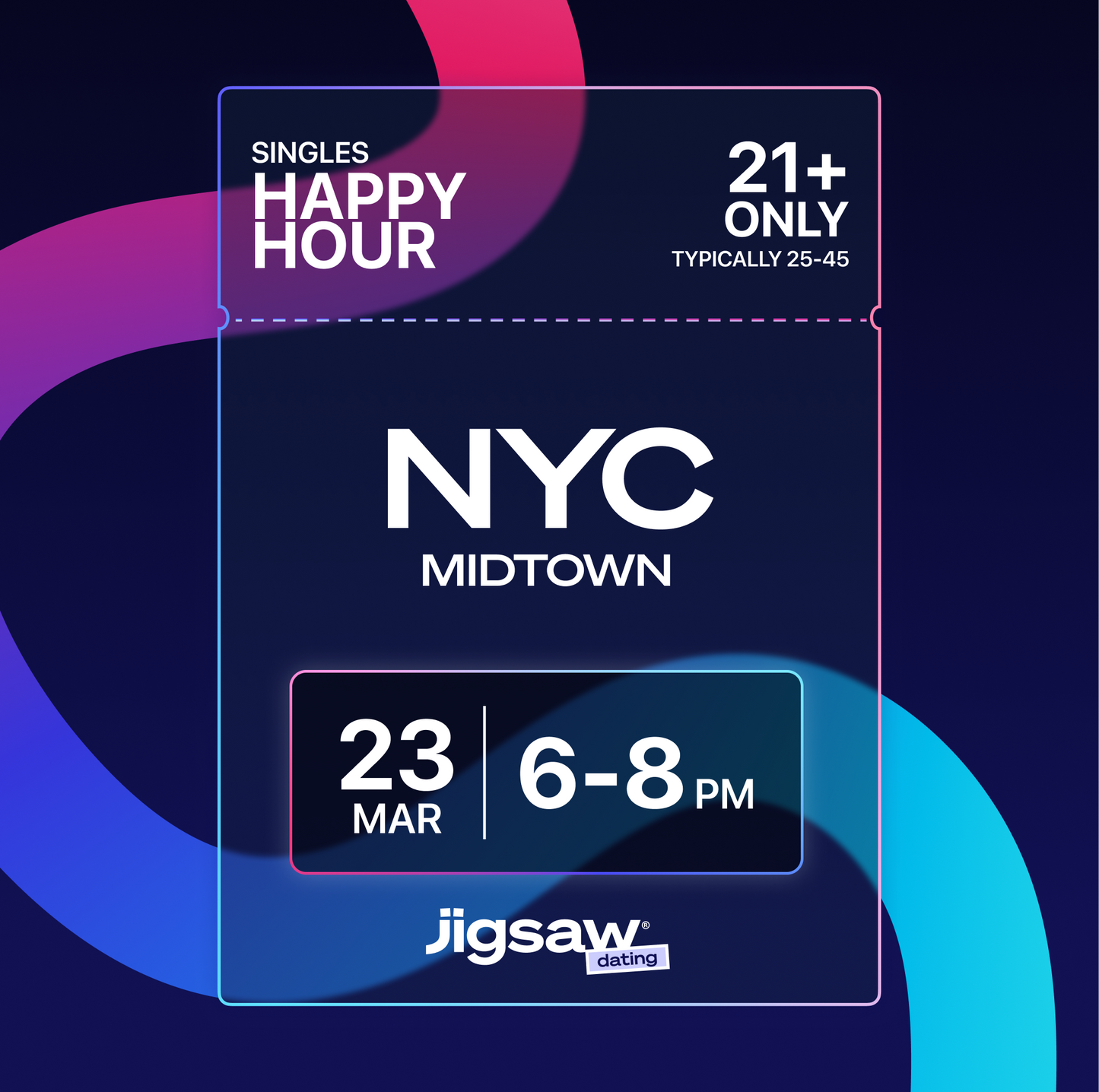 NEW YORK CITY: March Singles Happy Hour