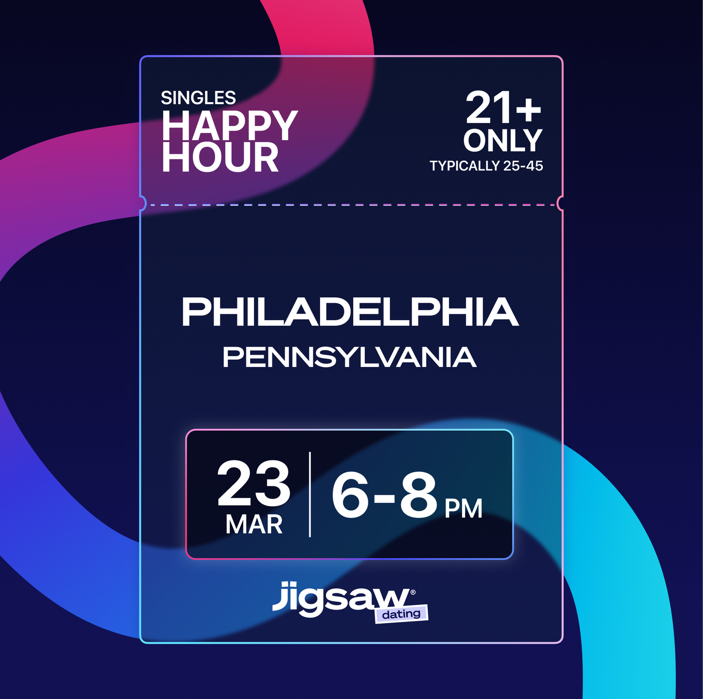 PHILADELPHIA: March Singles Happy Hour