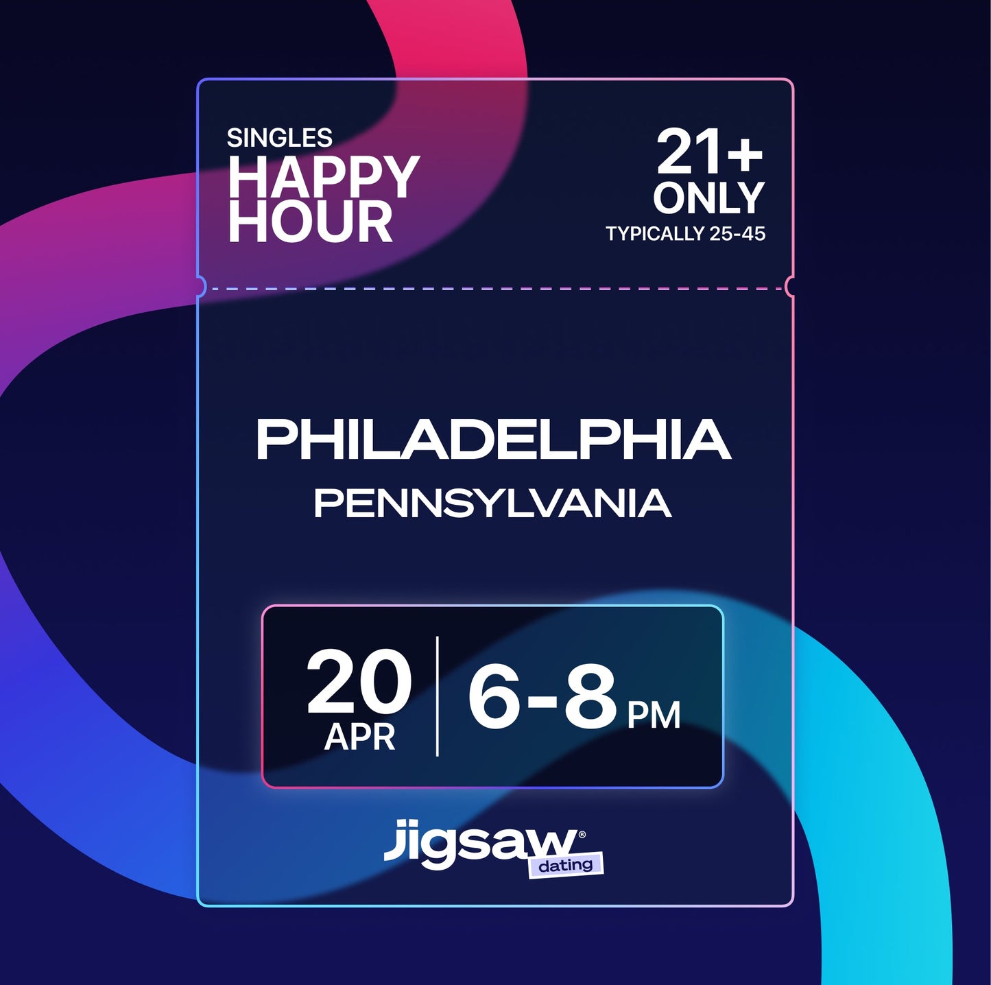 PHILADELPHIA: April Singles Happy Hour