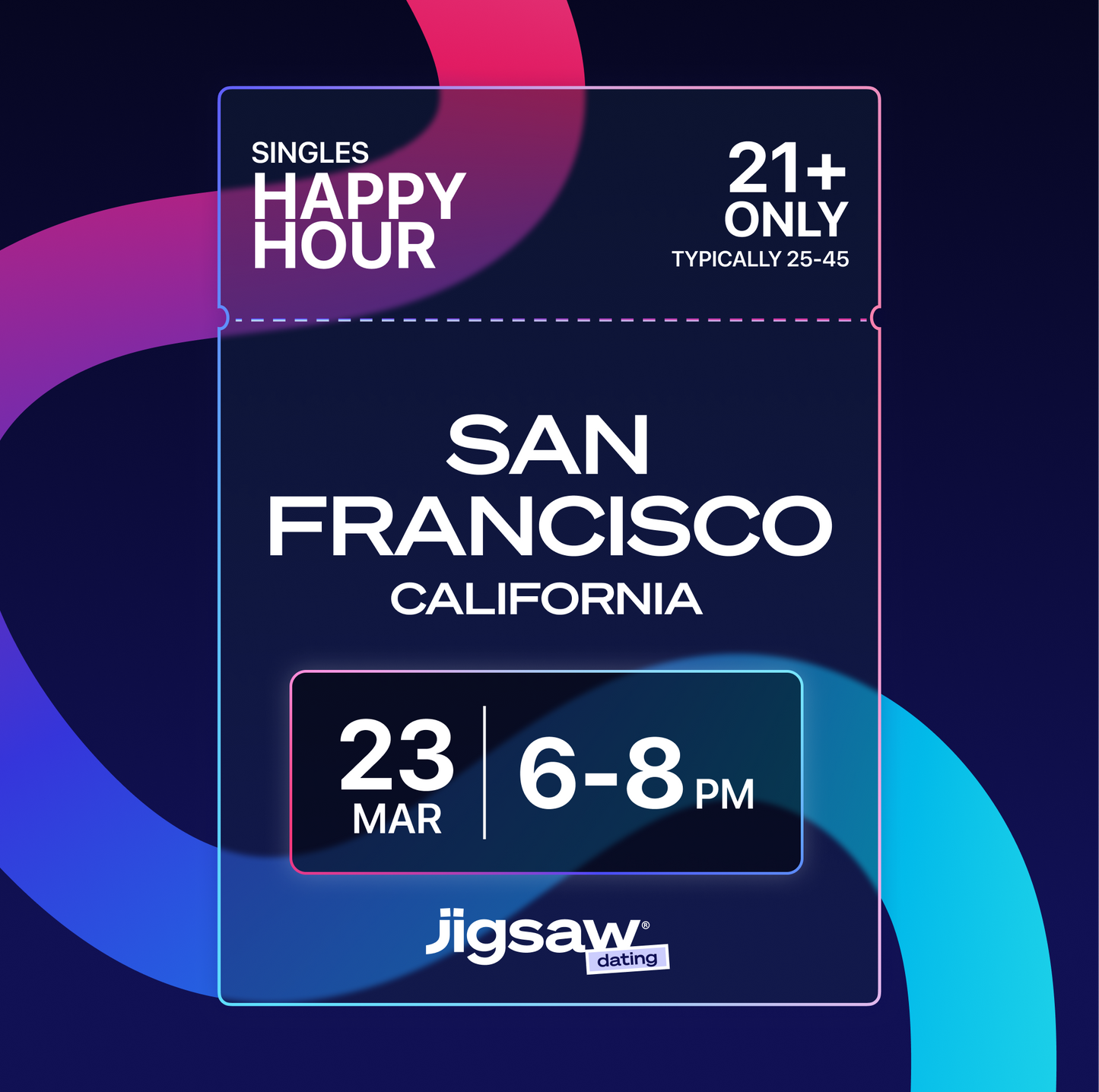 SAN FRANCISCO: March Singles Happy Hour