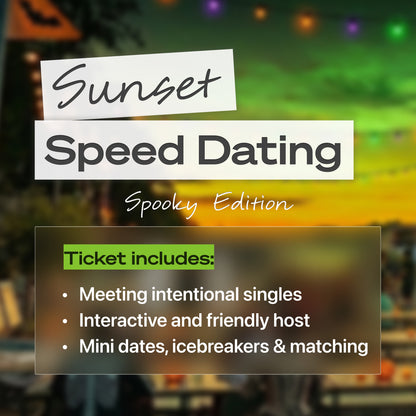 Sunset Speed Dating (Spooky Edition) 30-45, October 24th - Fort Lauderdale