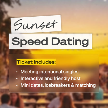 Sunset Speed Dating 30-45, August 22nd - Charlotte