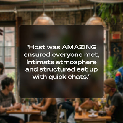 Coffee Shop Speed Dating 22-30, October 10th - New York