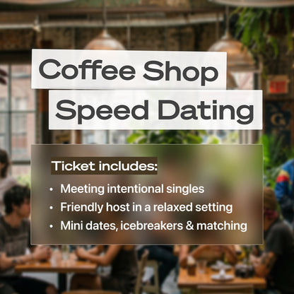 Coffee Shop Speed Dating 22-30, October 10th - New York