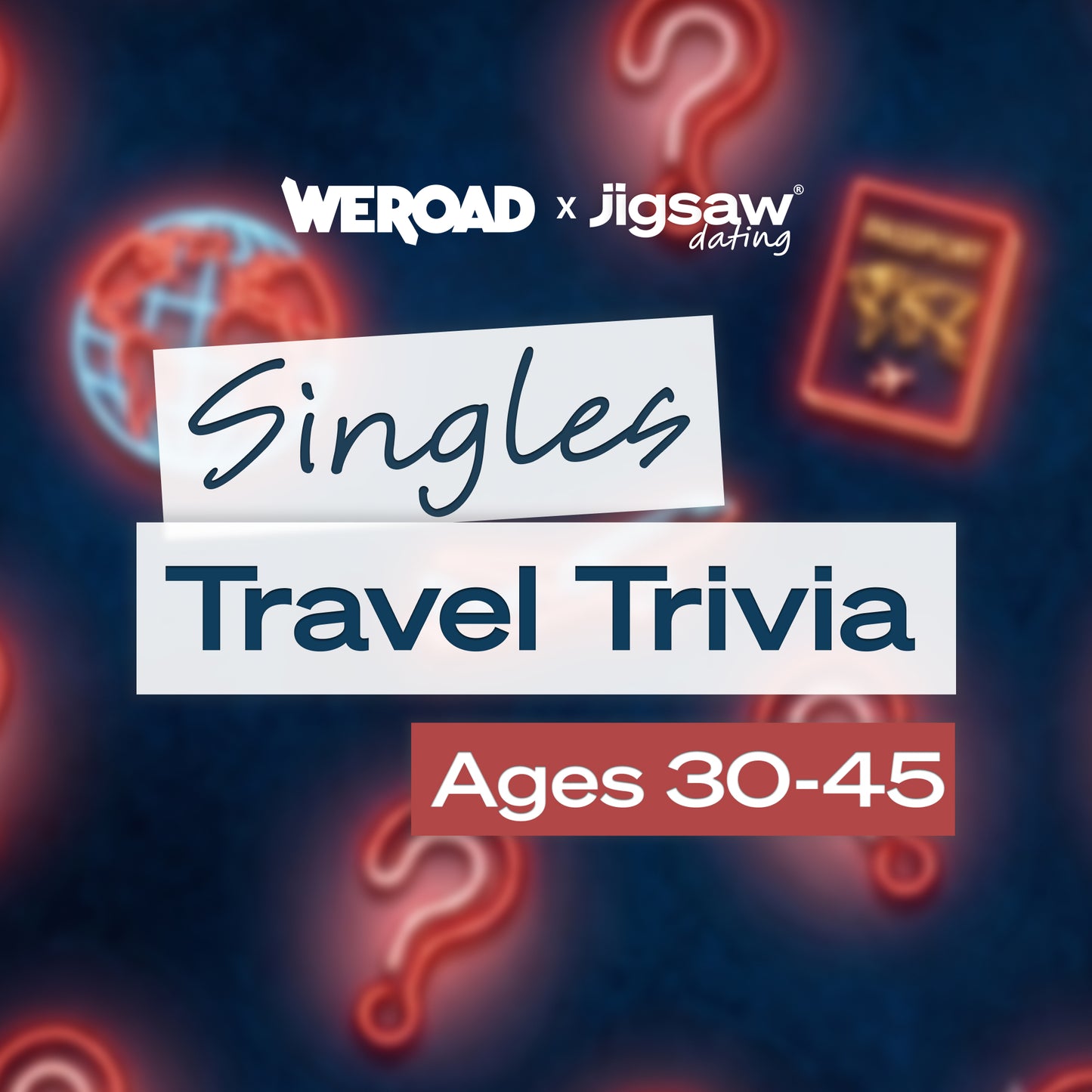 Singles Travel Trivia Night 30-45, September 12th - Phoenix