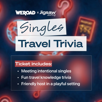 Singles Travel Trivia Night 30-45, September 12th - Phoenix