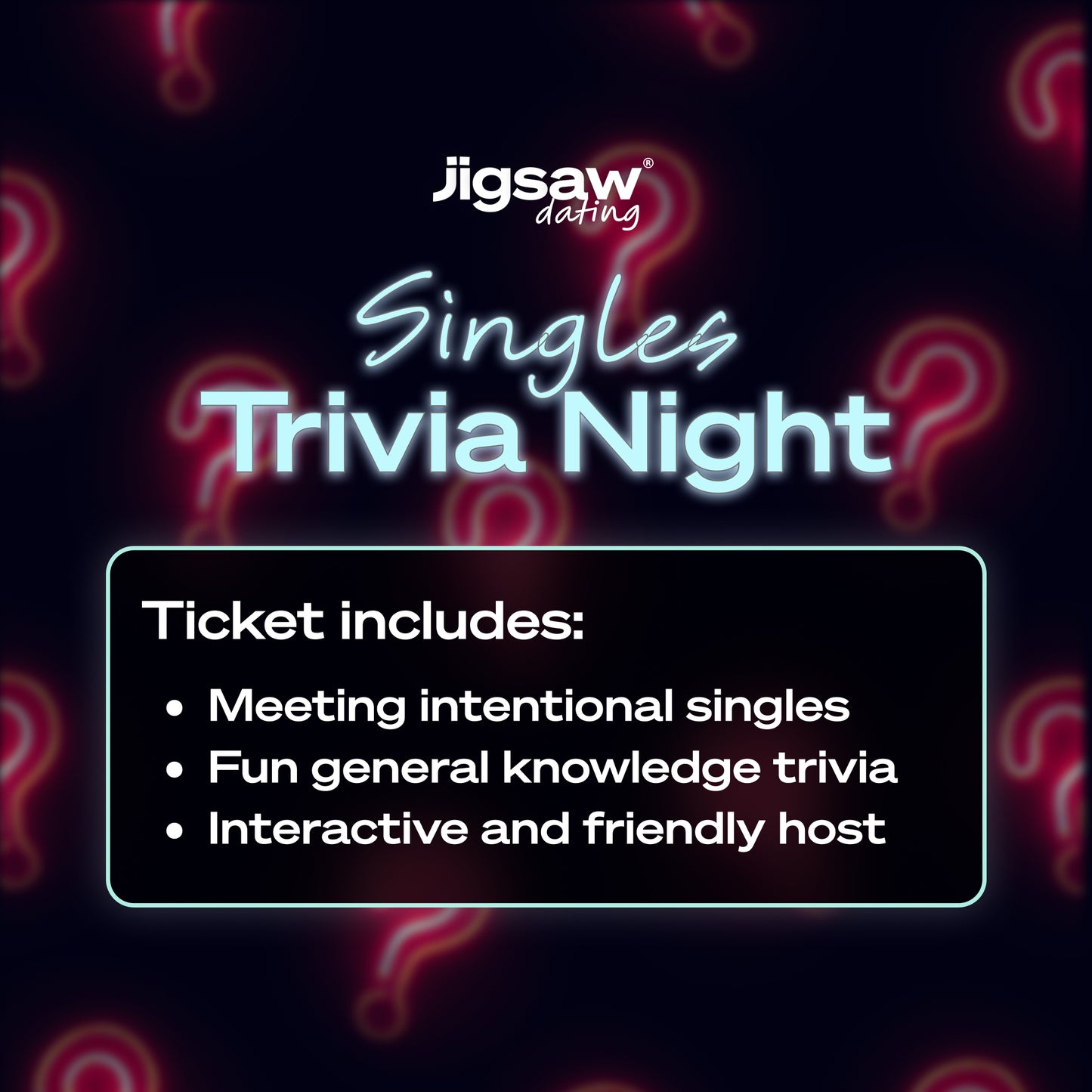 Singles Trivia Night 30-45, September 12th - Boston